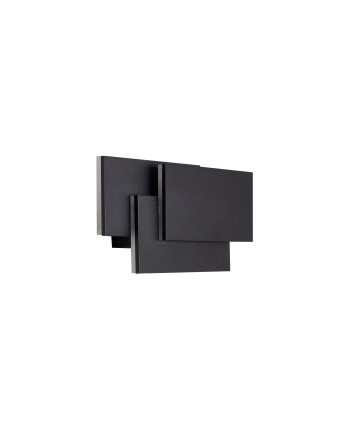 TAHITI XL * APLIQUE MEDIANO LED CUADRADOS 12W - NEGRO - 3000K